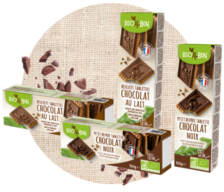 Biscuits tablettes Chocolat